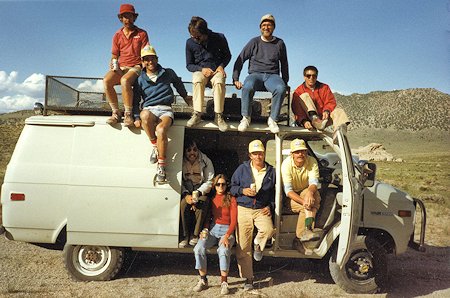 Top: Doug Nidever, Unknown, Unknown, Igor Vorobyoff, Pete Schoerner; Bottom: Jim Endo, Sharon Nidever, Doug Magee, John Ellsworth