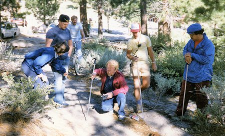 Searchers evaluating tracks possibly left by Annie Coleville