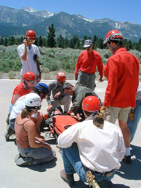 Helicopter Training at Mammoth Airport - June 29, 2002