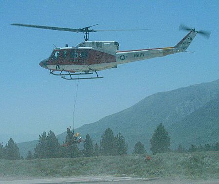 Helicopter Training at Mammoth Airport - June 29, 2002