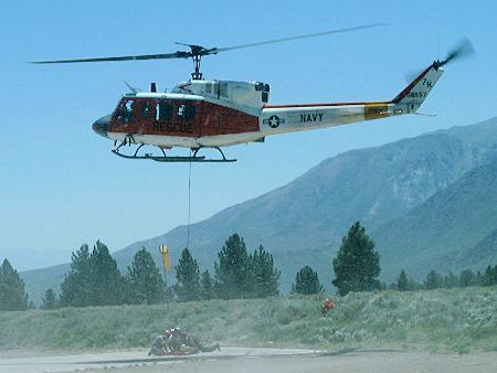 Helicopter Training at Mammoth Airport - June 29, 2002