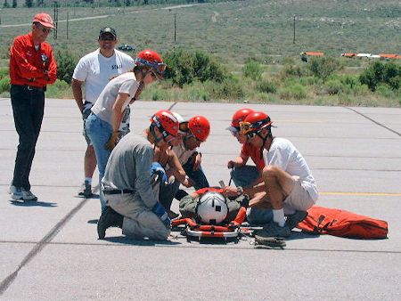 Helicopter Training at Mammoth Airport - June 29, 2002