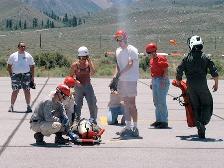 Helicopter Training at Mammoth Airport - June 29, 2002