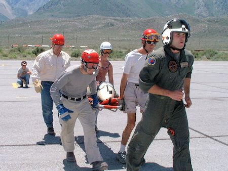 Helicopter Training at Mammoth Airport - June 29, 2002