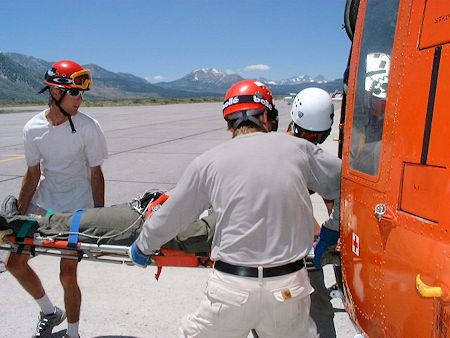 Helicopter Training at Mammoth Airport - June 29, 2002