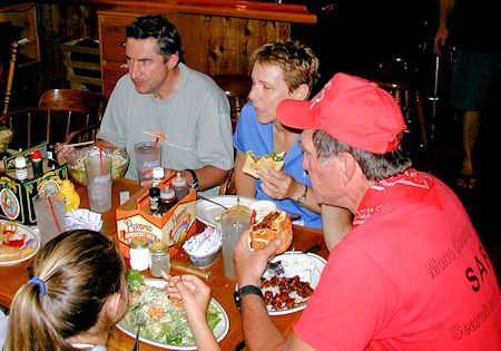 Lunch at Angel's after successful rescue