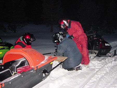 Snowmobile Training with Don Little at Smoky Bear Flat