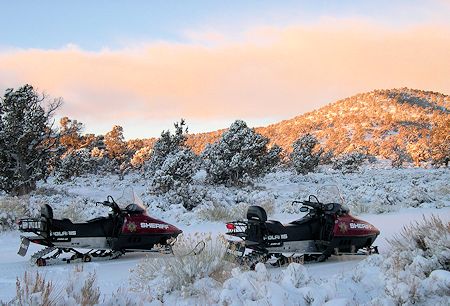 Sleds at Westgard Pass - February 3, 2004 - Dave Michalski Photo