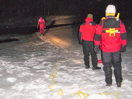 Night Lake Ice Rescue Training - November 20, 2004