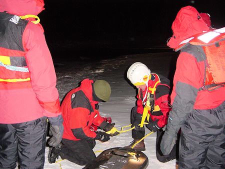 Night Lake Ice Rescue Training - November 20, 2004