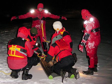 Night Lake Ice Rescue Training - November 20, 2004