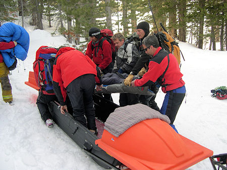 Moving Perrault into sled