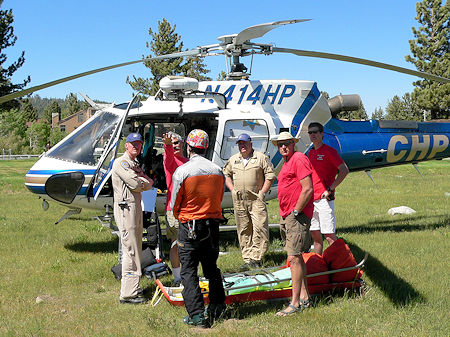 Bill Green points out location of subject to CHP pilots