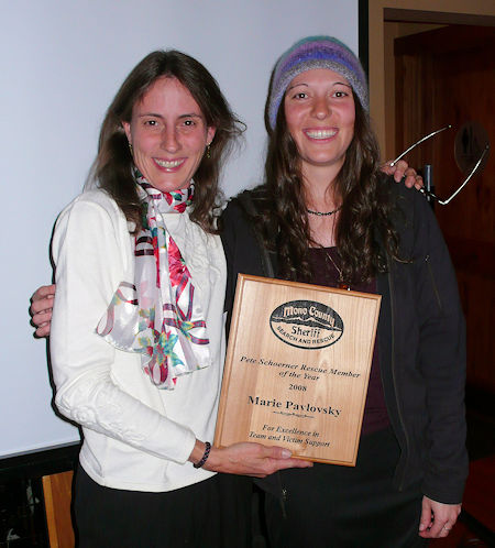 Marie Pavlovsky - Rescue Member Of The Year 2008 - Dave Michalski Photo