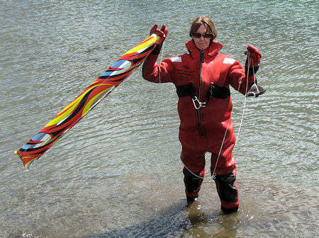 Ops 09-584 - Balloon recovered from Ski Lake - Barry Beck Photo