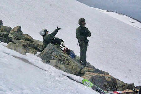 Yosemite Rescue team members ready for haul line