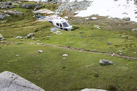 Helicopter climbs for altitude