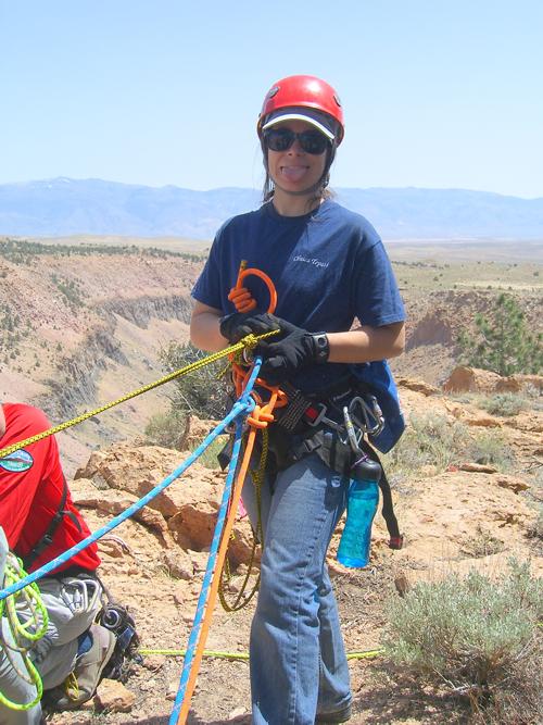 Steep angle rigging training - Carole Schilz Photo