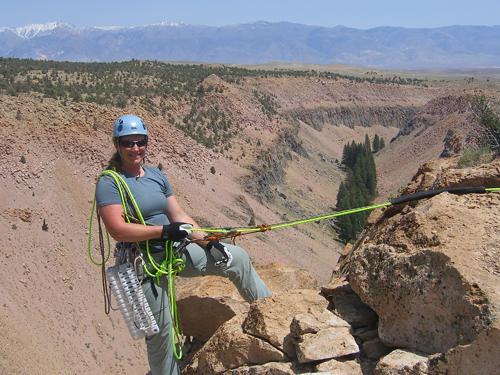 Steep angle rigging training - Carole Schilz Photo