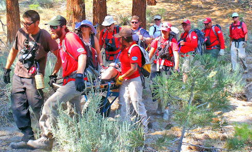 Clark Canyon rescue operation 13-529 July 1, 2013