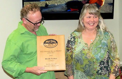 Heidi Vetter - Pete Schoerner Rescue Member of the Year - 2013