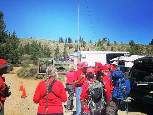 Base at Sherwin Lakes Trailhead