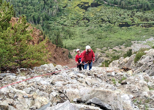 Lundy Canyon Rescue - UP we go