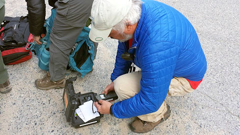 Setting up GPS for possible walk-in to subject