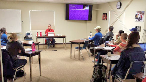 Jim Gilbreath presenting overview of team operations