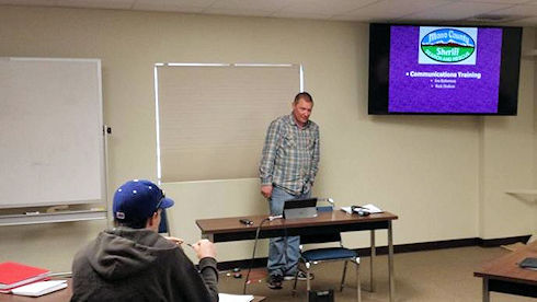 Jon Robertson introducing the Communications class