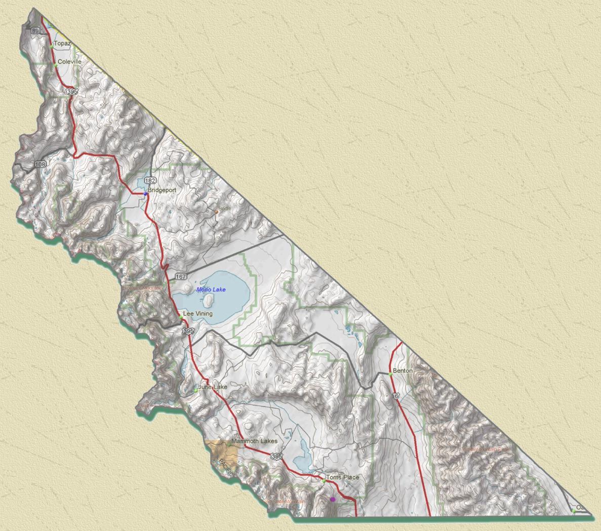 Mono County Map