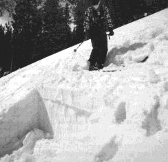 Figure 9 - If the rutschblock does not fail when a skier steps onto it, the skier ...