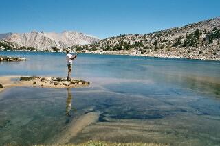 Ira Casting at Inlet of Upper Chalfant Lake