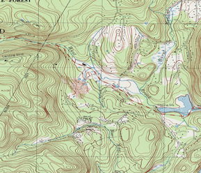 Part of a 7.5-minute topographic map at 1:24,000 scale
