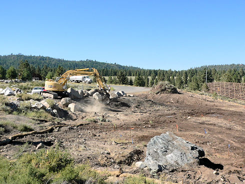 Site grading underway August 31, 2011