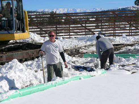 SAR Team clearing snow - January 25, 2012