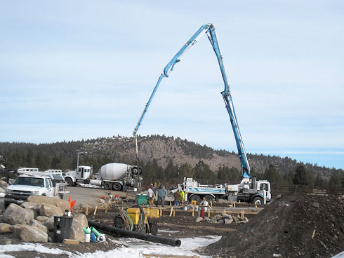 Ready to pump concrete - February 5, 2012