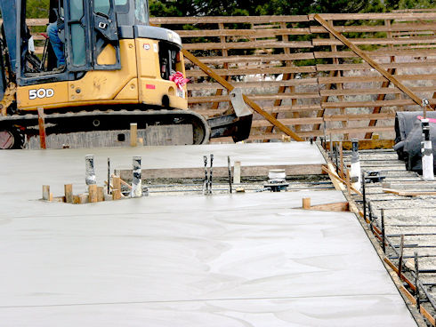 Concrete Slab poured - February 21, 2012