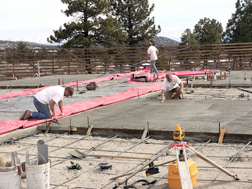 Concrete Slab poured - February 22, 2012