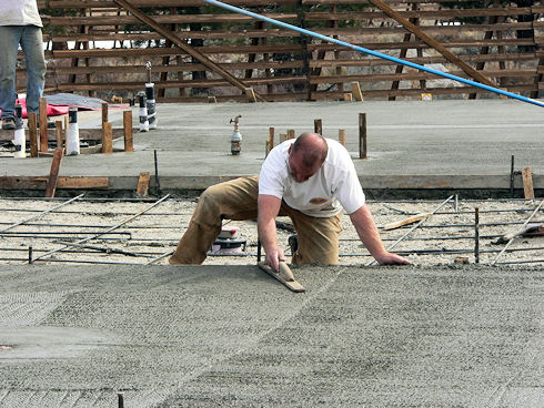 Concrete Slab poured - February 22, 2012