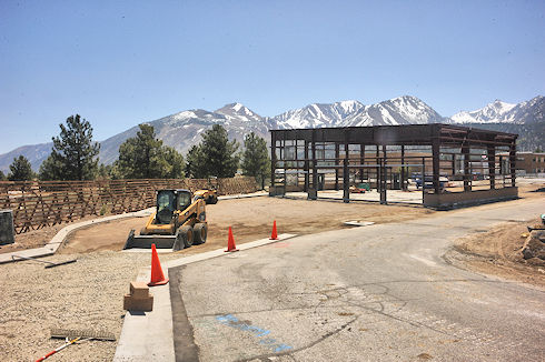 Parking lot under construction - May 4, 2012