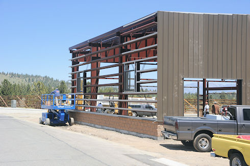 Siding being installed - May 24, 2012