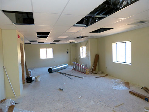 Meeting room nearing completion - December 6, 2012