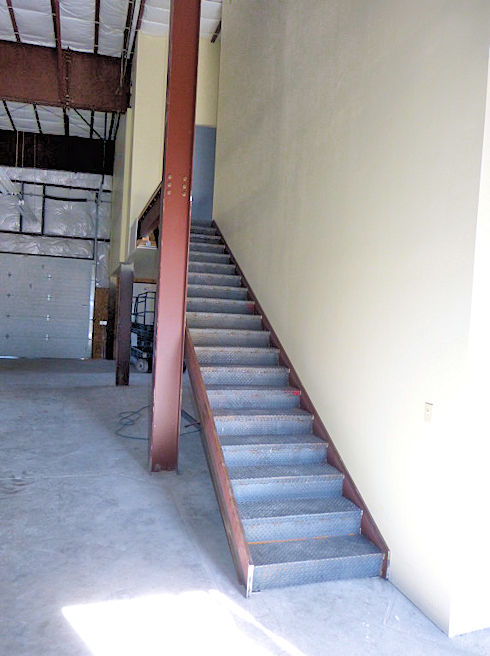 Stairway to meeting room installed - December 9, 2012