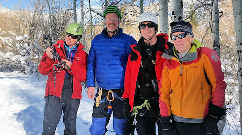 Vertical Ice Climbing Training