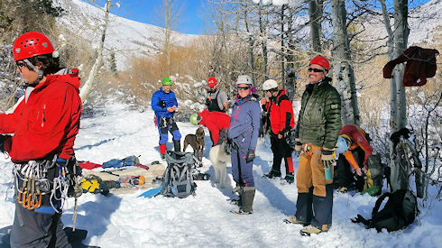 Vertical Ice Climbing Training