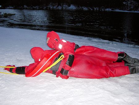 Night Lake Ice Rescue Training - November 17, 2003