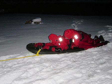 Night Lake Ice Rescue Training - November 17, 2003